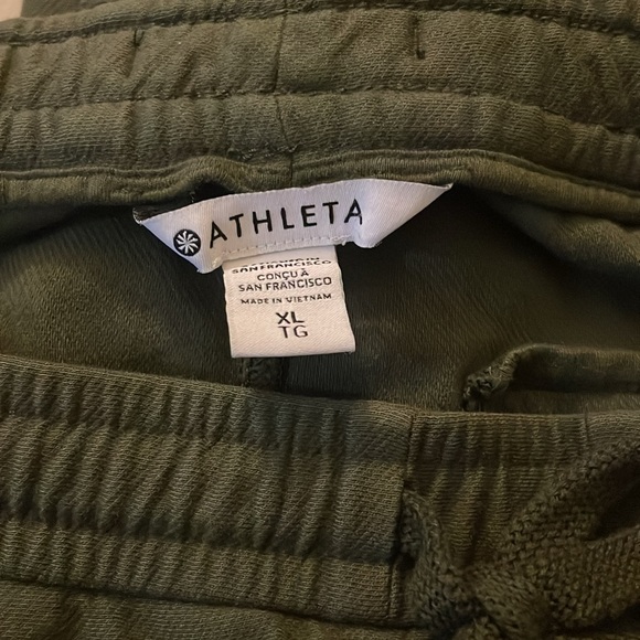 Athleta olive green drawstring joggers - Picture 2 of 4